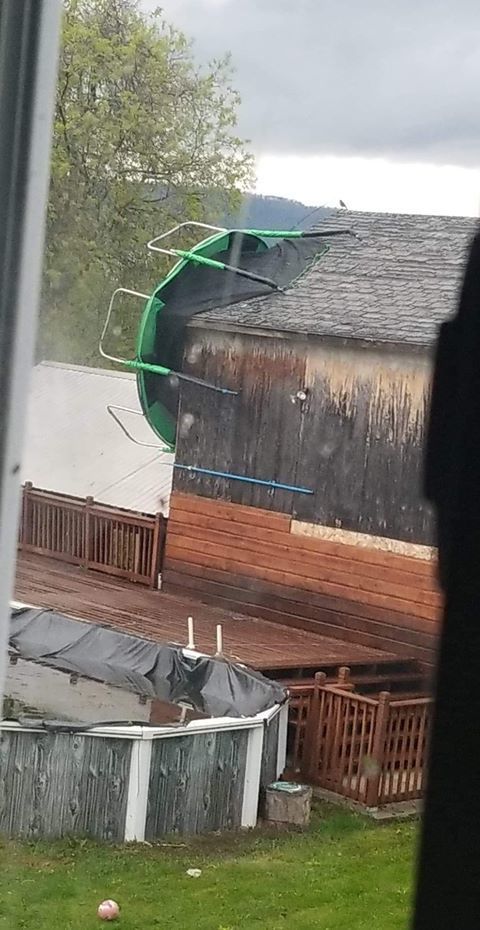 Wedged trampoline